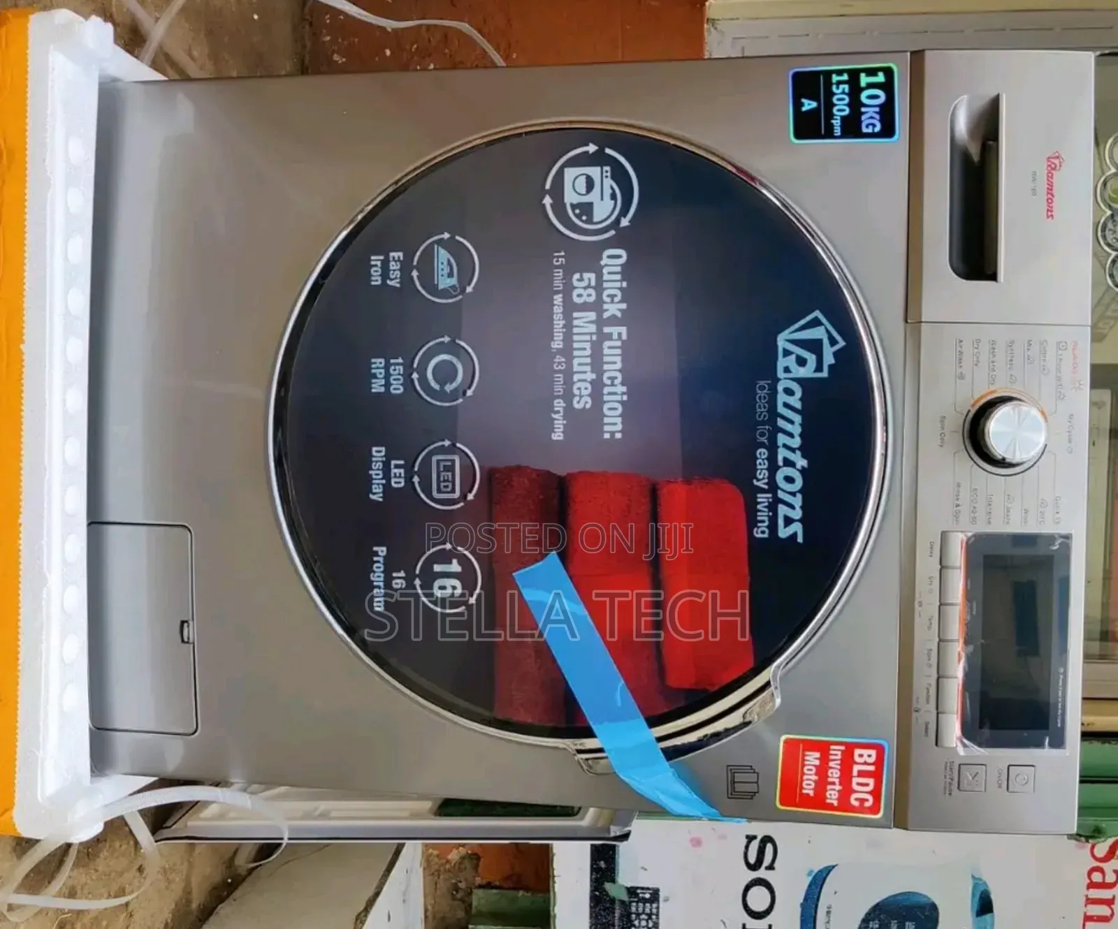 Ramtons Front Load Fully Automatic 10kg Washer  - Rw/217