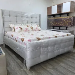 Grey Fabric 5 by 6 Bed
