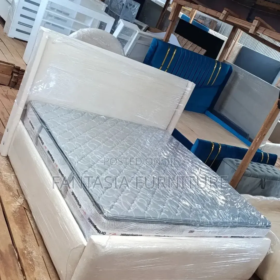 White 6 by 6 Bed for Sale