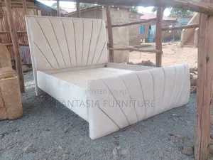 5x6-Foot Beige Bed