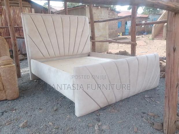 5x6-Foot Beige Bed - thumbnail 2