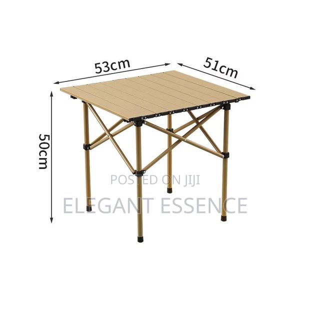 Foldable Metallic Picnic Camping Table.