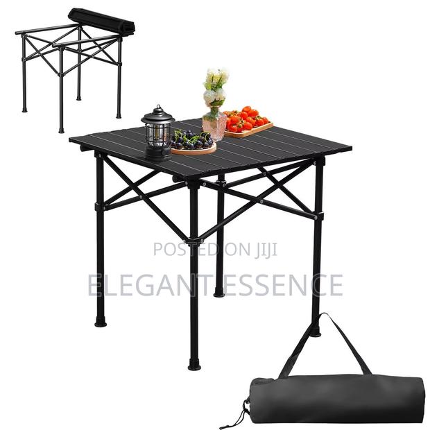 Foldable Metallic Picnic Camping Table. - thumbnail 2