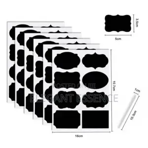 Pantry Sticker Labels for a Set of 80 Stickers and a Pen