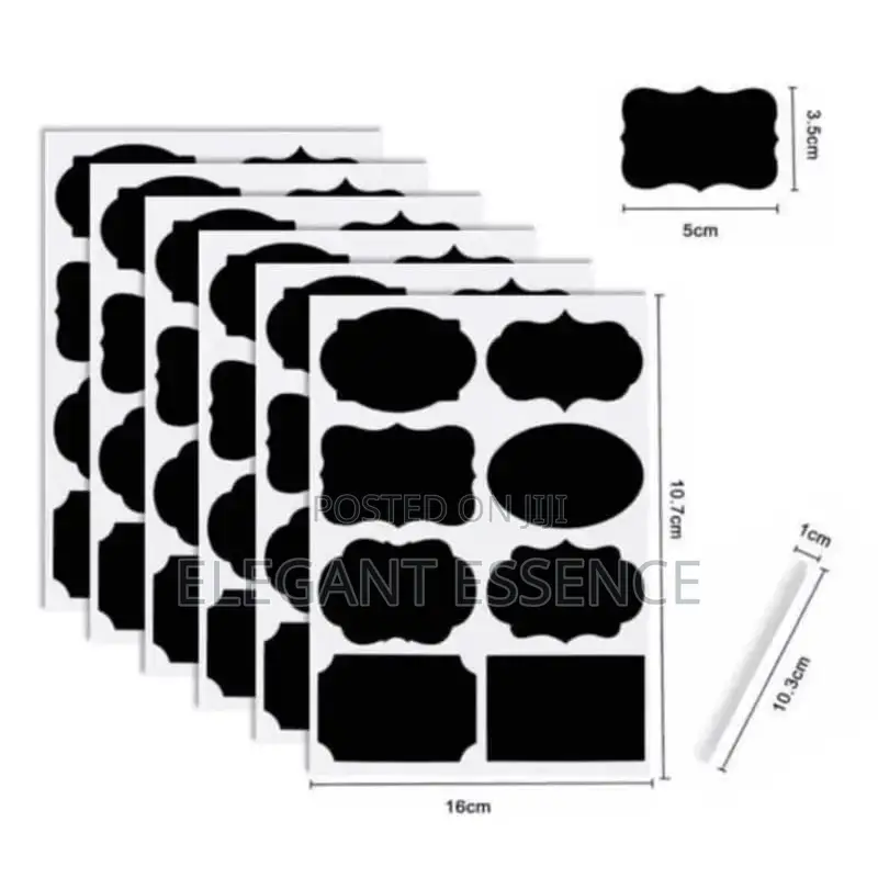 Pantry Sticker Labels for a Set of 80 Stickers and a Pen