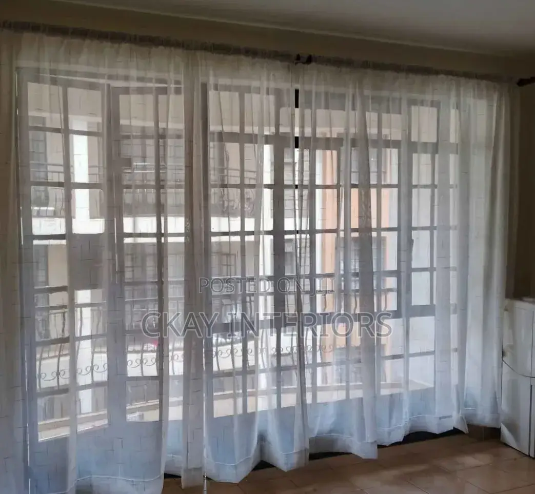 Blazing Plain White Window Sheers