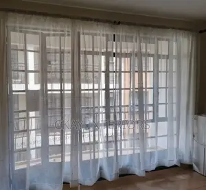 Blazing Plain White Window Sheers