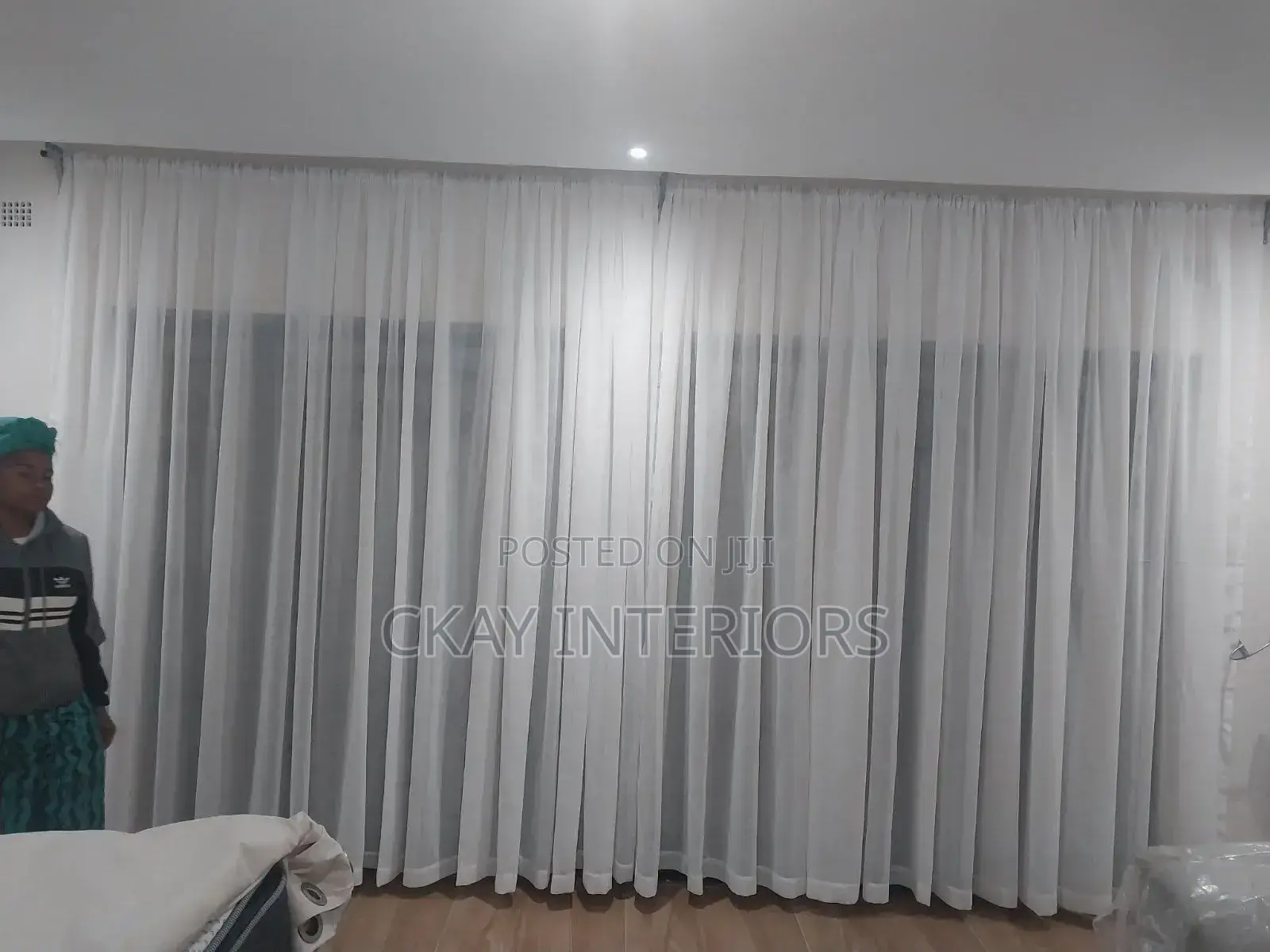 Blazing Plain White Window Sheers