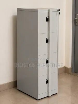 4-Drawers Steel Office Cabinet With Lock Bar