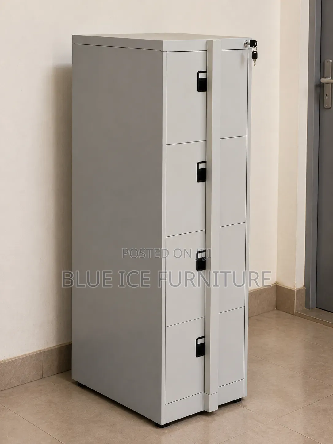 4-Drawers Steel Office Cabinet With Lock Bar