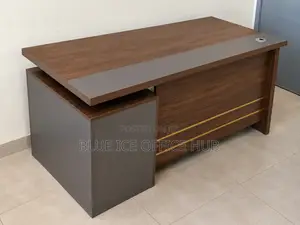 Executive Office Desk – Managerial Desk With Side Storage  Cable Port