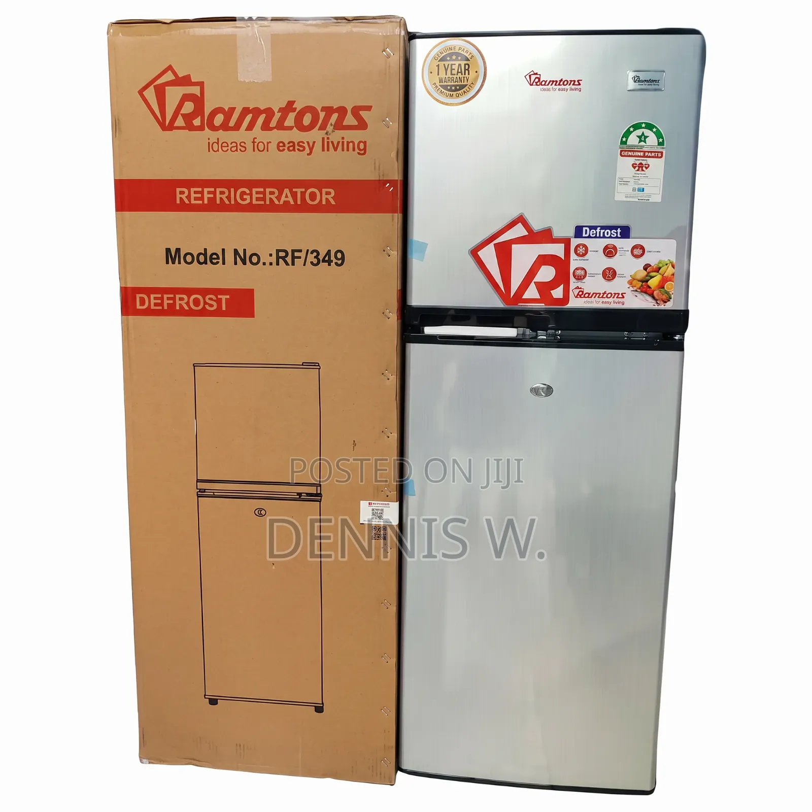 Ramtons Double Door Energy Saving Fridge