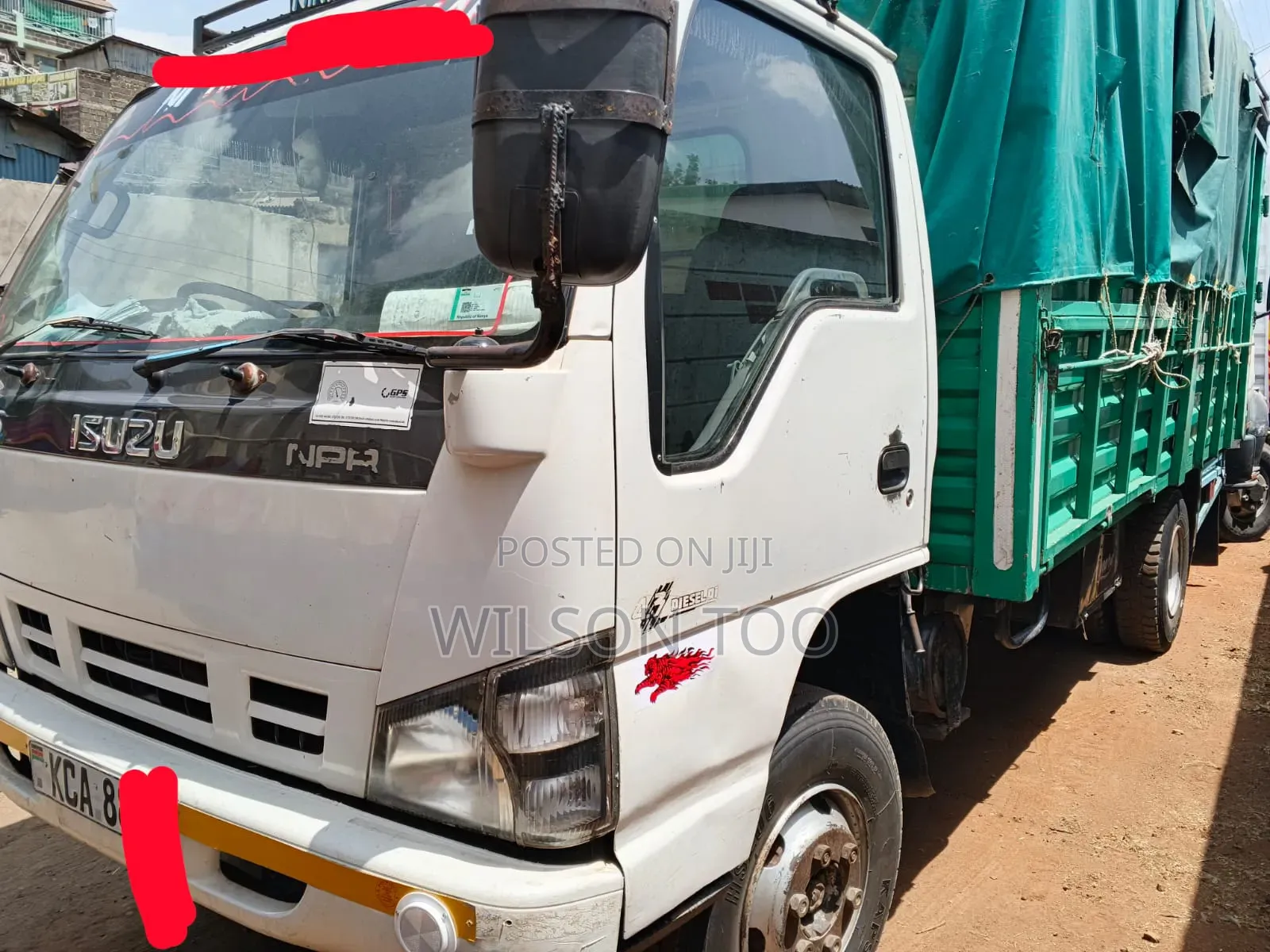 ISUZU NPR Kca White Open Body