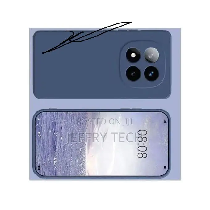 Silicon Back Case for REDMi Note 14 Pro Plus 5g - Blue