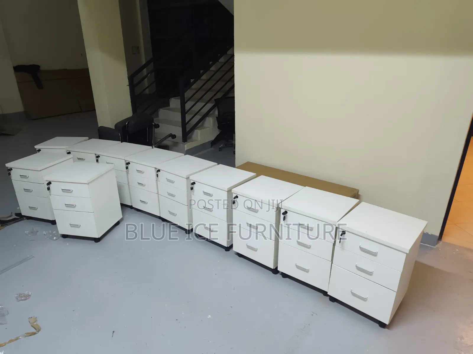 3-Drawer Mobile Office Pedestal Cabinet