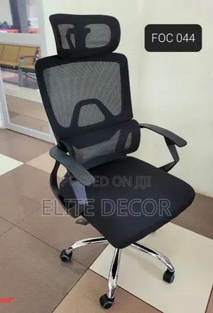 Orthopedic High Back Mesh Office Chair With Headrest & Lumbar Support
