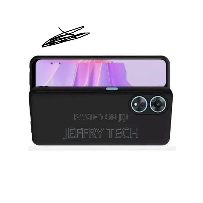 Silicon Back Case for Oppo A60 4g - Black
