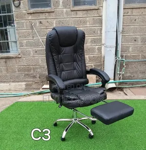 Managerial Boss Executive Office Chair With Retractable Footrest