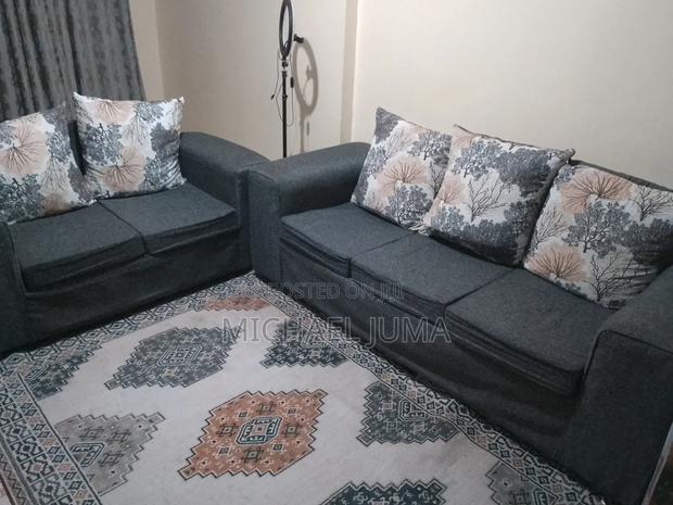 Grey 5  Seater Sofa Set - thumbnail 2