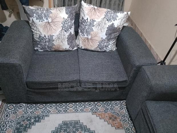 Grey 5  Seater Sofa Set - thumbnail 3