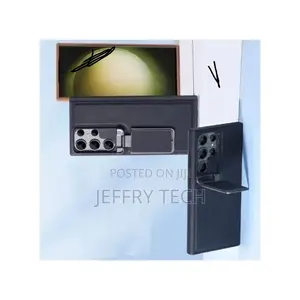 Samsung Cover Case for S24 Ultra - Leather Cover Camera Lens
