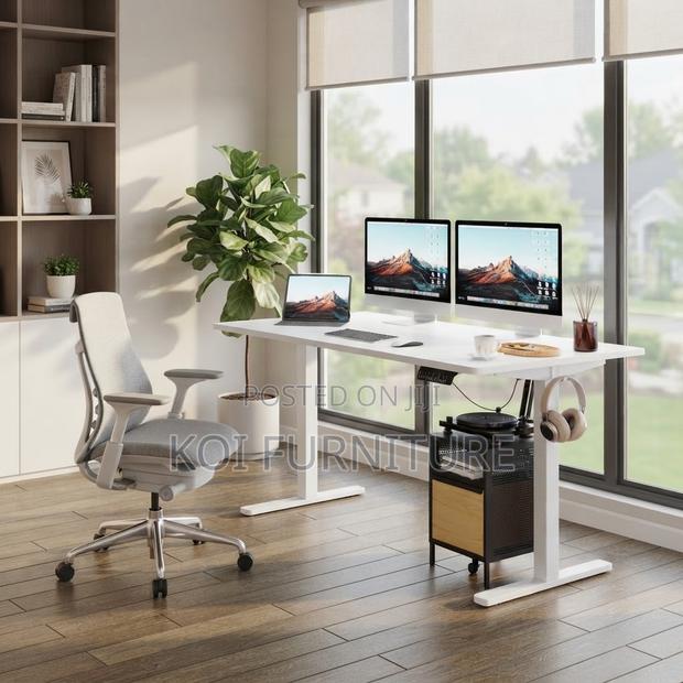 Office Desk; Urban 120cm Adjustable Home Electric Gaming Desk