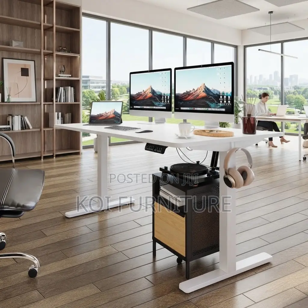 Office Desk; Urban 120cm Adjustable Home Electric Gaming Desk