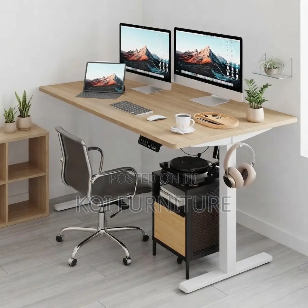 Office Desk; Urban 120cm Adjustable Home Electric Gaming Desk
