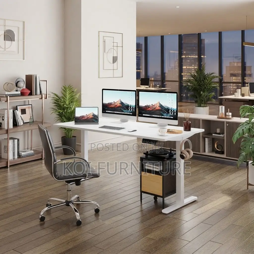 Office Desk; Urban 120cm Adjustable Home Electric Gaming Desk