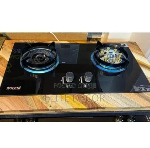 Bolesi BLS-S08 2-Burner Built-in Gas Hob – Tempered Glass & Gas Sensor