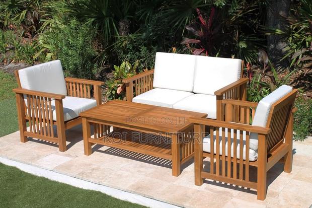 Sofas; Home Office Leater Sofa Set With Mahogany Armrests - thumbnail 6