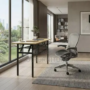 Office Desk; Sturdy Foldable Wooden Home Office Table