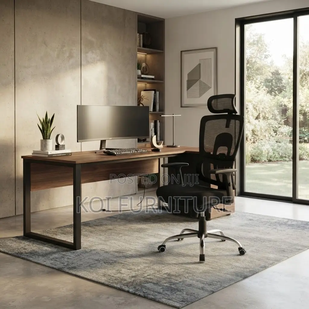Office Chair; Fabric Black Orthopedic Mesh Office Seat