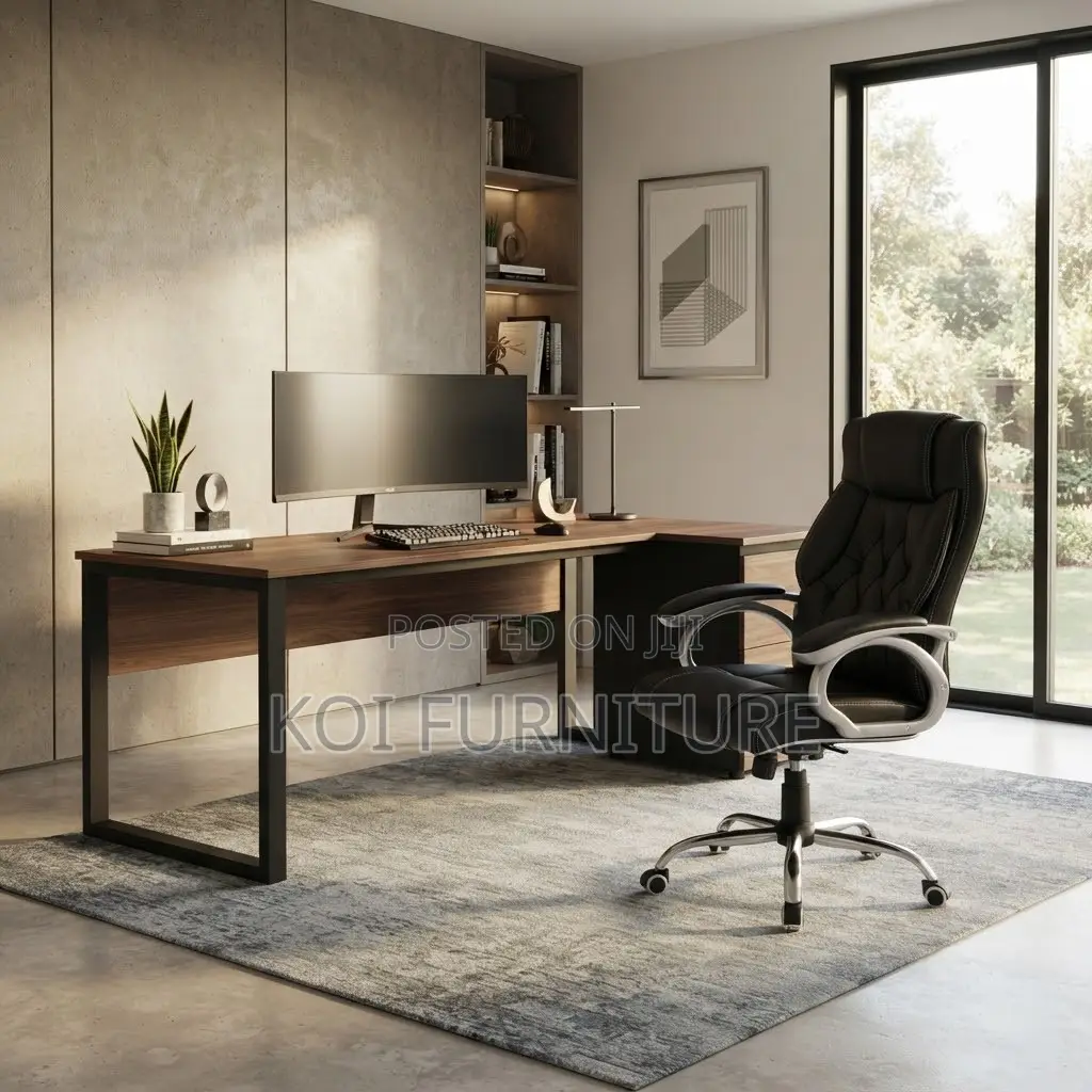 Office Chairs; Leather Fixed Office High Backrest Chairs