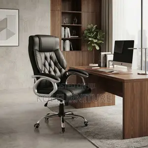 Office Chairs; Leather Fixed Office High Backrest Chairs