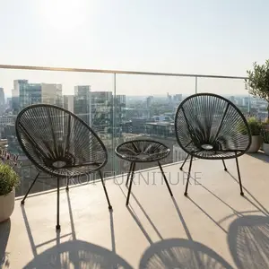 Dining Set; Two Seaters Round Outdoor Balcony Dininig Set
