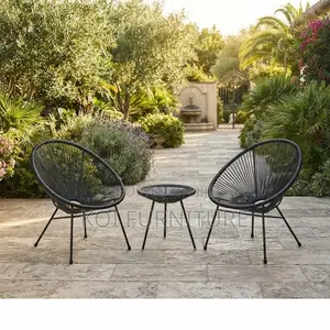 Dining Set; Two Seaters Round Outdoor Balcony Dininig Set