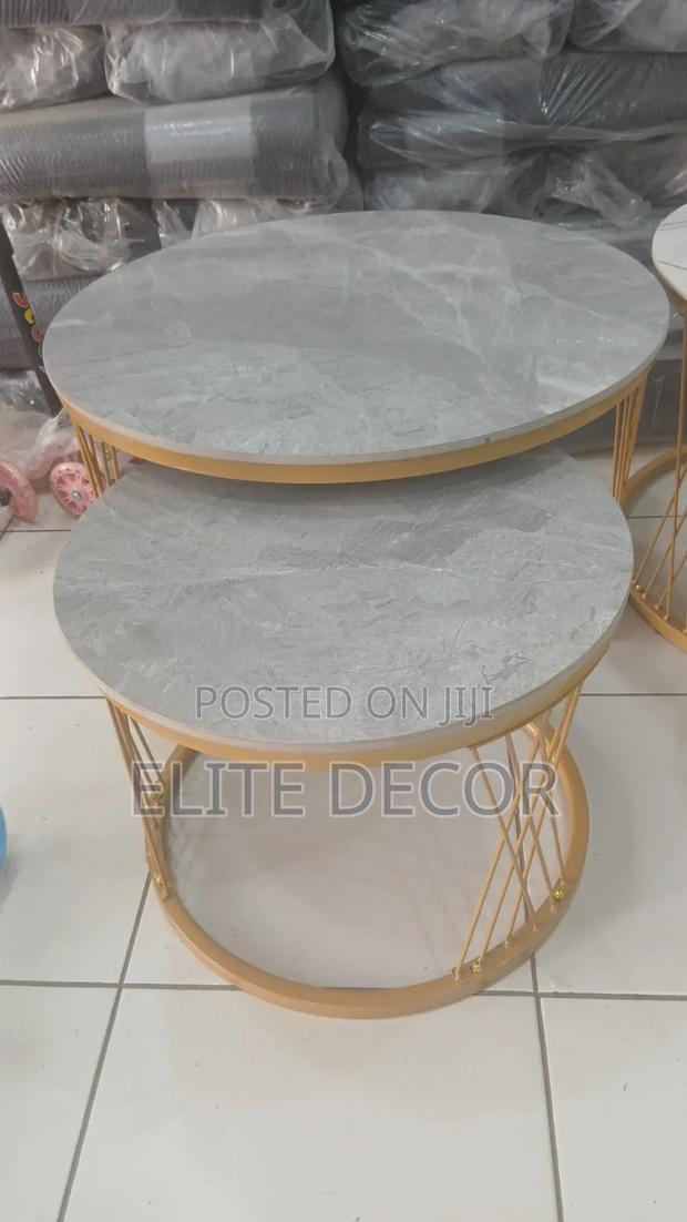 Modern Luxury 2-in-1 Pure Marble Nesting Tables – Elegant Coffee Table
