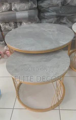 Modern Luxury 2-in-1 Pure Marble Nesting Tables – Elegant Coffee Table
