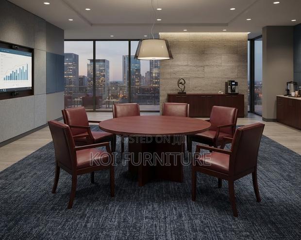 Office Table; Customized Office Staff Round Boardroom Table - thumbnail 4