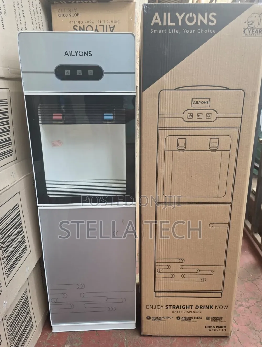 Ailyons 2 Taps Water Dispenser ( Hot and Cold)