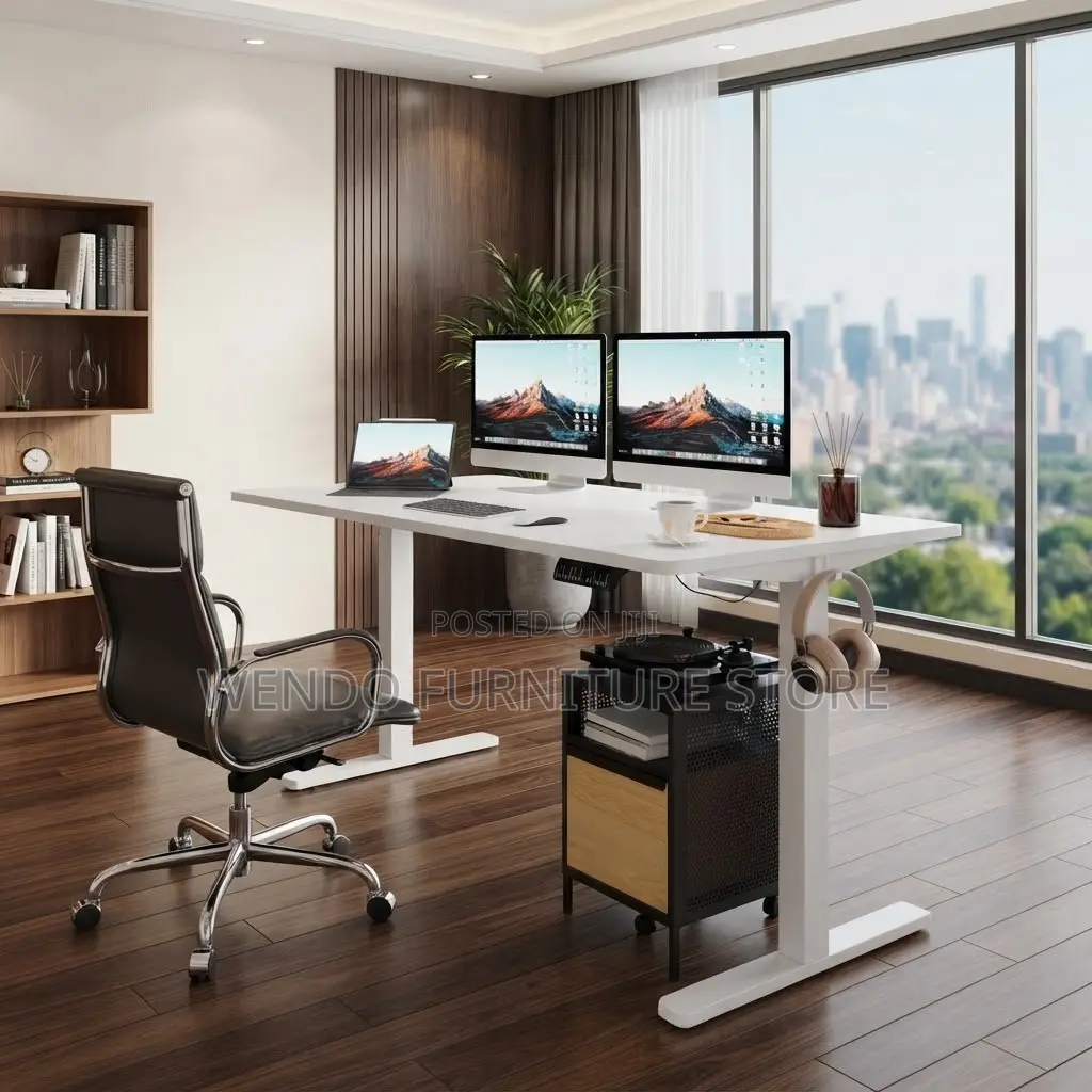 Office Desk; 1600mm Electric Office Computer Desk