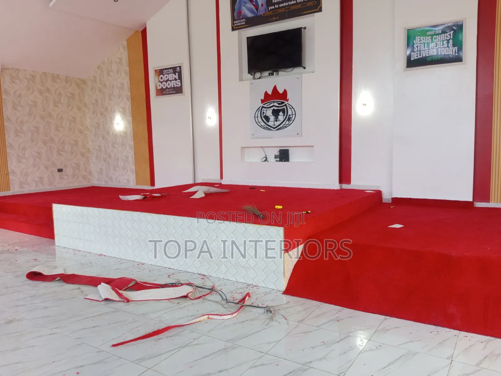 Red Carpets for Church Altar Floor CARPETING