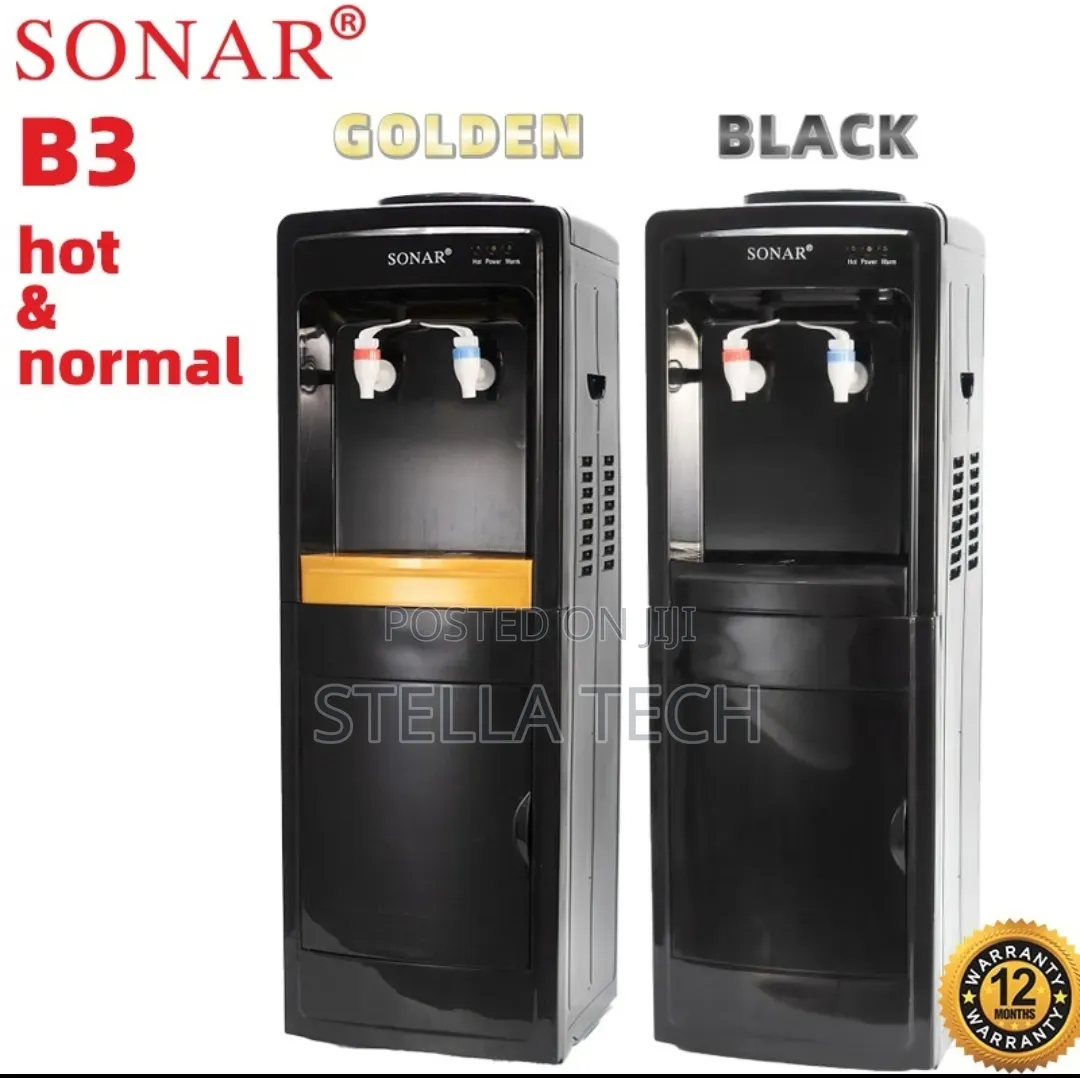 🔥🔥black Sonar B3 Hot and Normal Free Standing Water Dispenser @