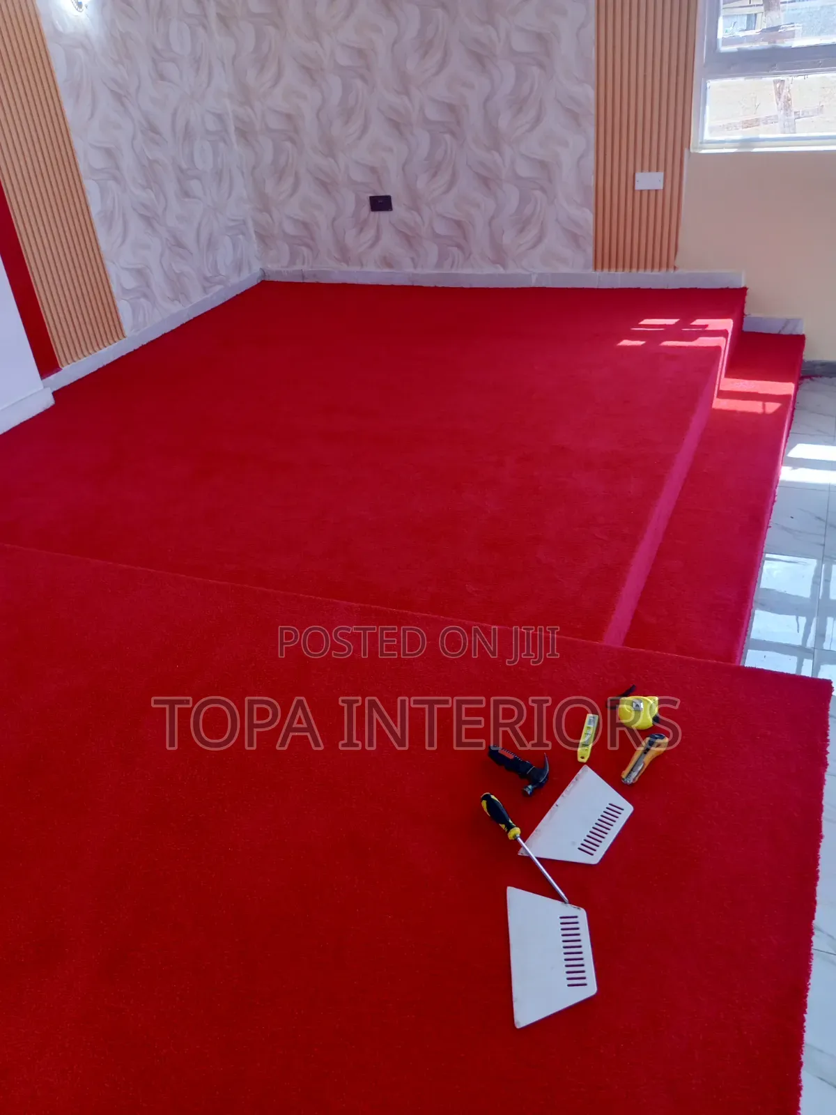 Prayer Area Church Altar Flooring Installation Wall to Wall Carpets