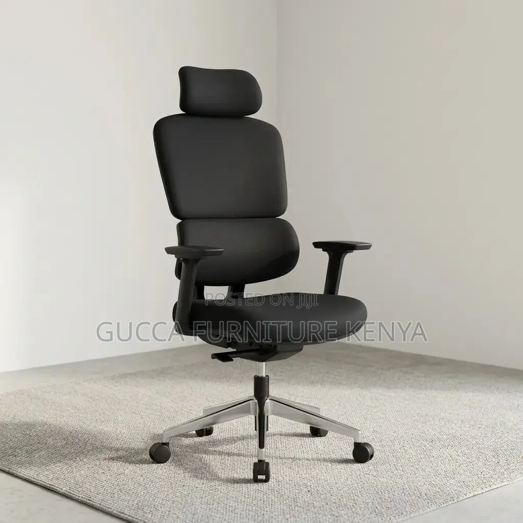 Black Full Fabric Study Chair