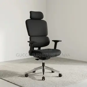 Black Full Fabric Study Chair