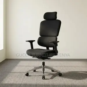 Black Full Fabric Study Chair