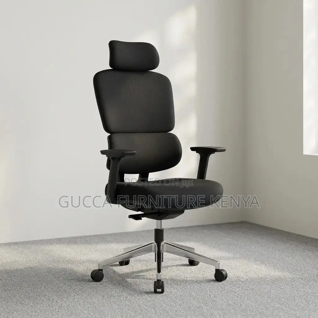 Black Full Fabric Study Chair