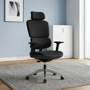 Black Full Fabric Study Chair